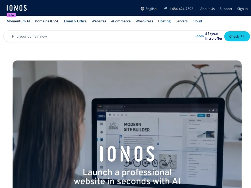 IONOS homepage
