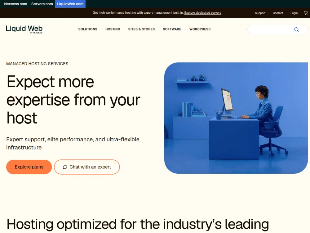 Nexcess homepage
